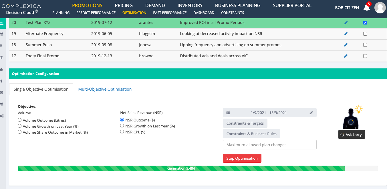 Complexica Decision Cloud - Trade Spend Optimisation