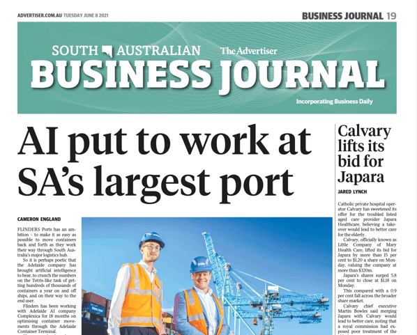 Complexica's AI put to work at South Australia's largest port