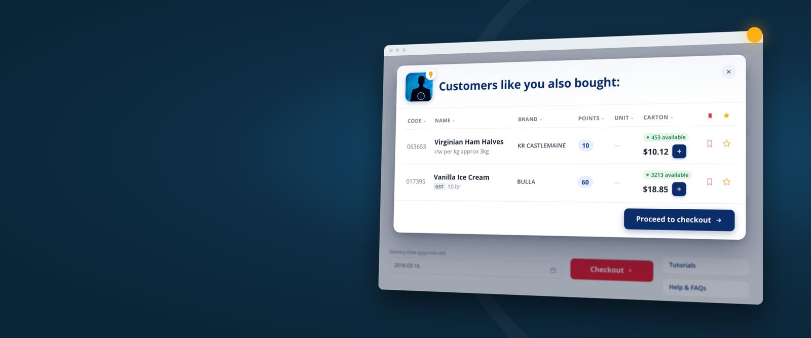 E-commerce recommendation pop-up suggesting related products